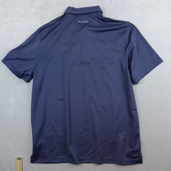 Travis Mathew Polo Shirt Men Large Blue Performance Golf Short Sleeve - Picture 9 of 10